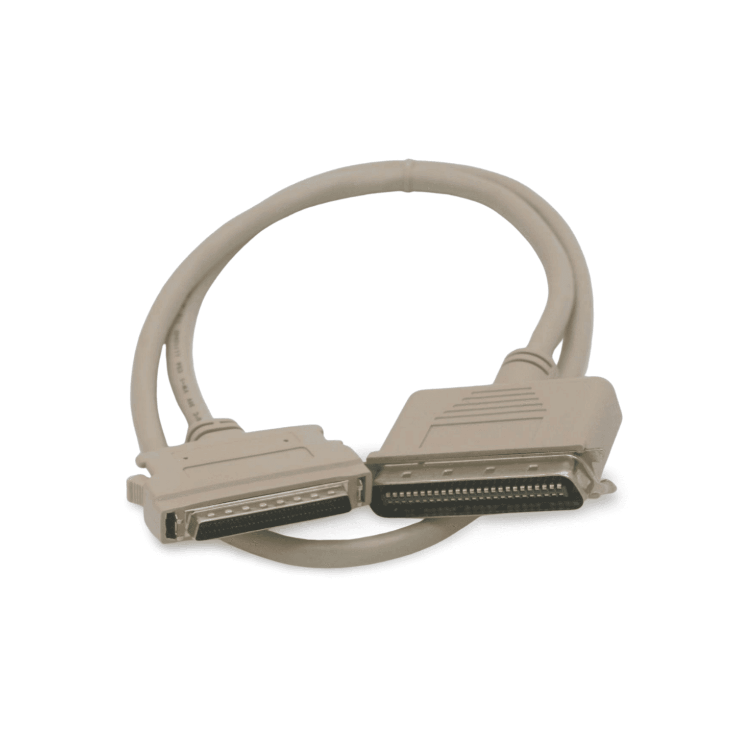3ft SCSI-III HPDB68 Male Latch to SCSI-I CN50 Male - White
