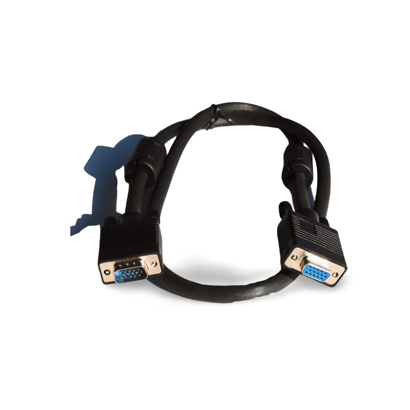 3ft SVGA Cable Monitor UL2919 HD15 Extension Male to Female black