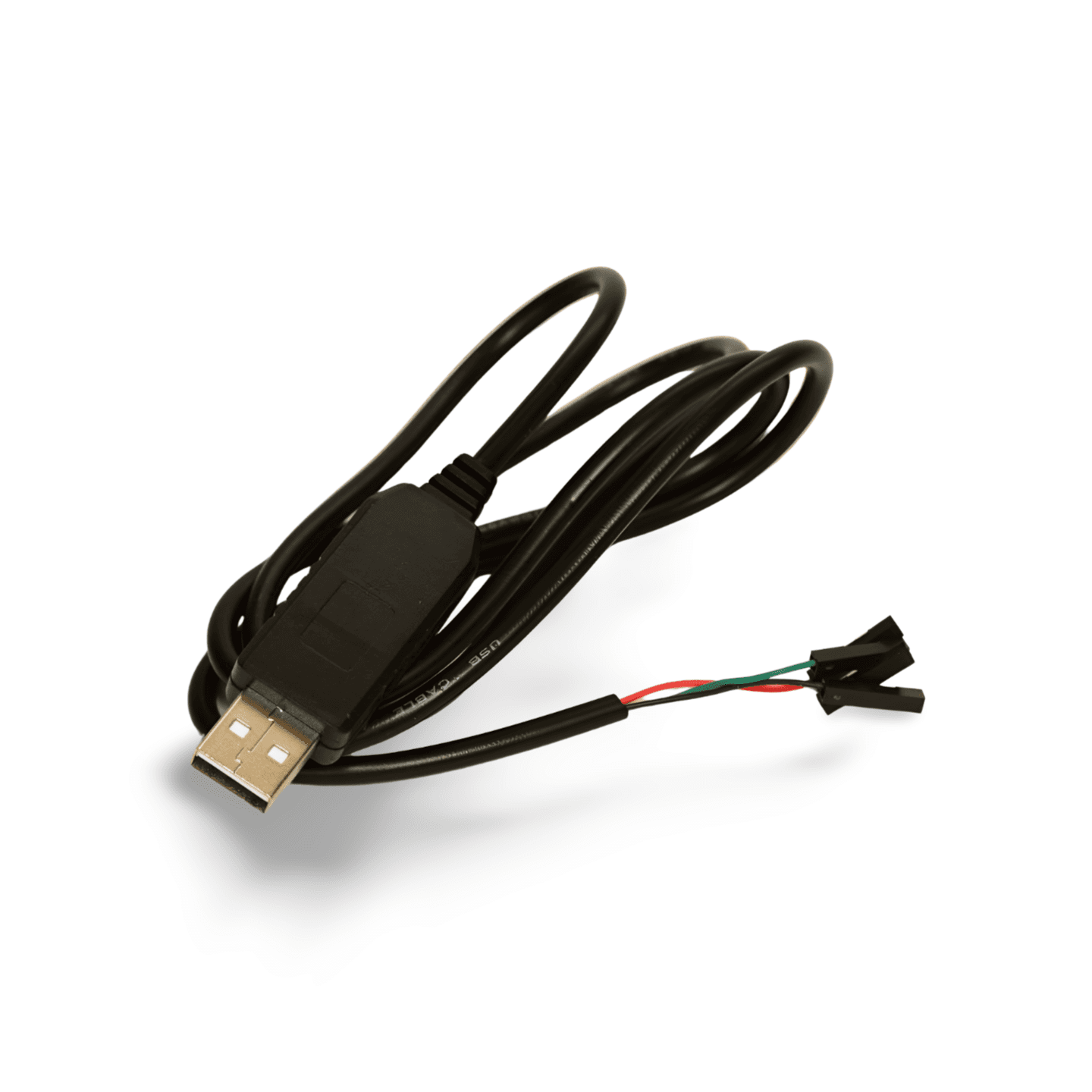 3ft USB to 4 Pin Serial TTL Port FTDI Chipset Adapter Connector - Black