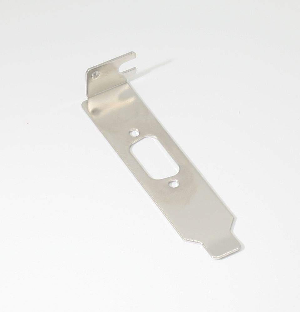 3in Low Profile DB9 Serial Port PCI Slot Bracket - Silver