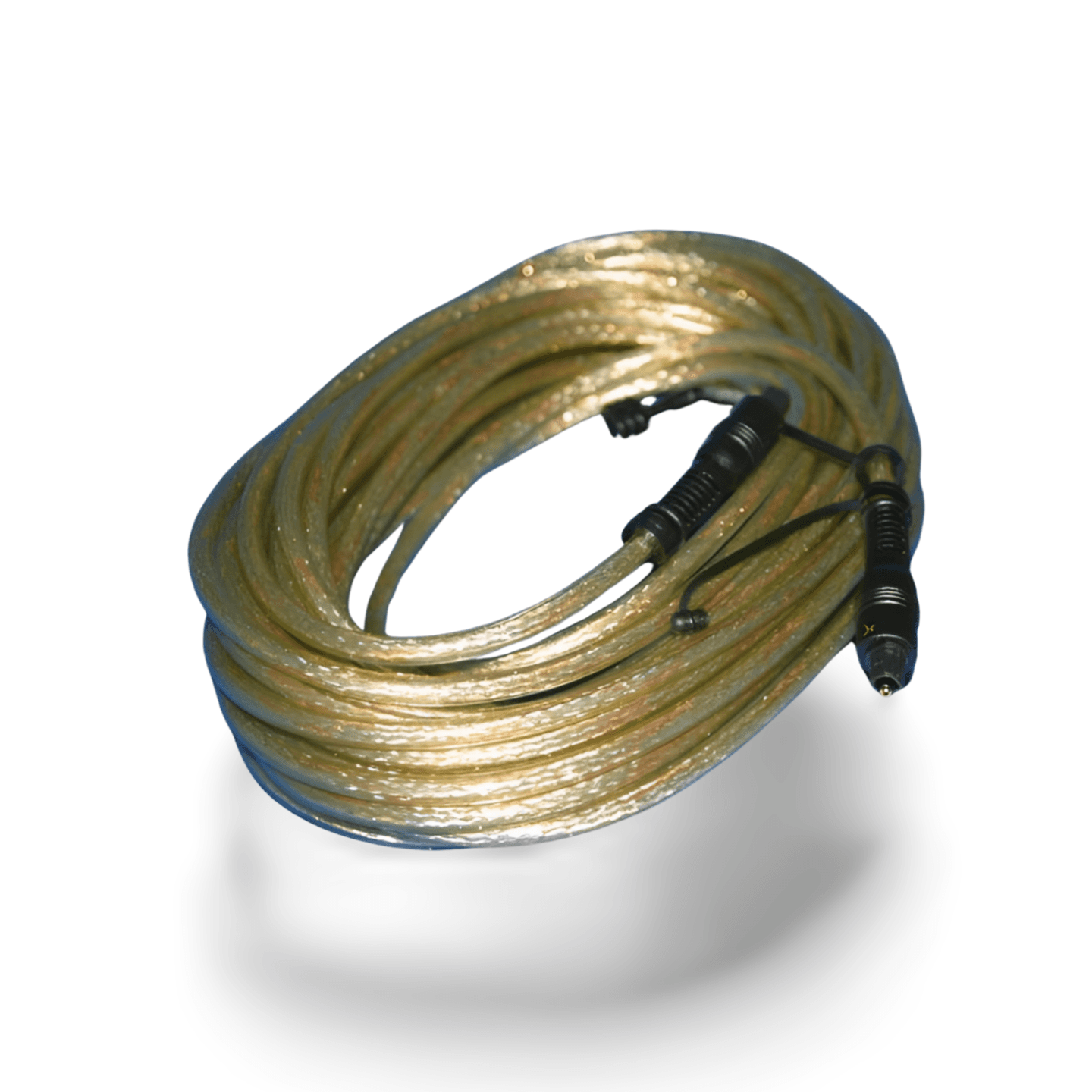 49 2ft Toslink Digital Optical Audio Cable with Cover gold
