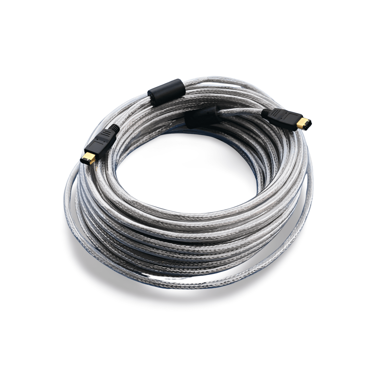 50ft Firewire Cable 6 Pin to 6 Pin silver