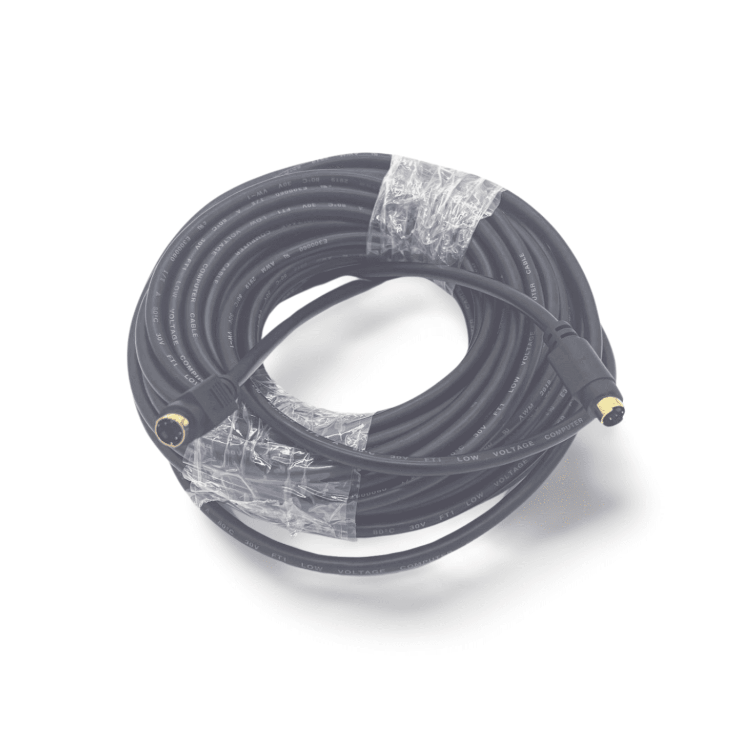 50ft S Video Cable 4 Pin Mini DIN Male to Male black