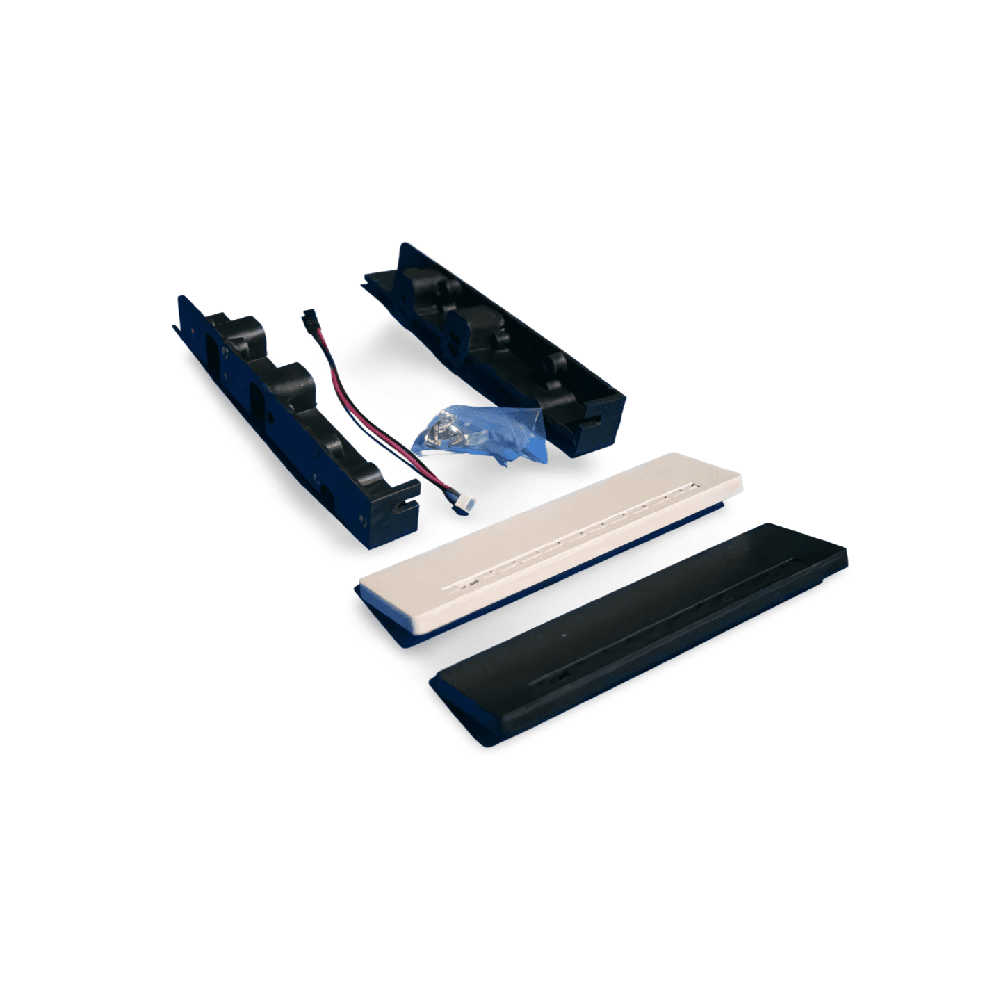 5in Hard Drive Mounting Kit Rails Bracket with Screws black