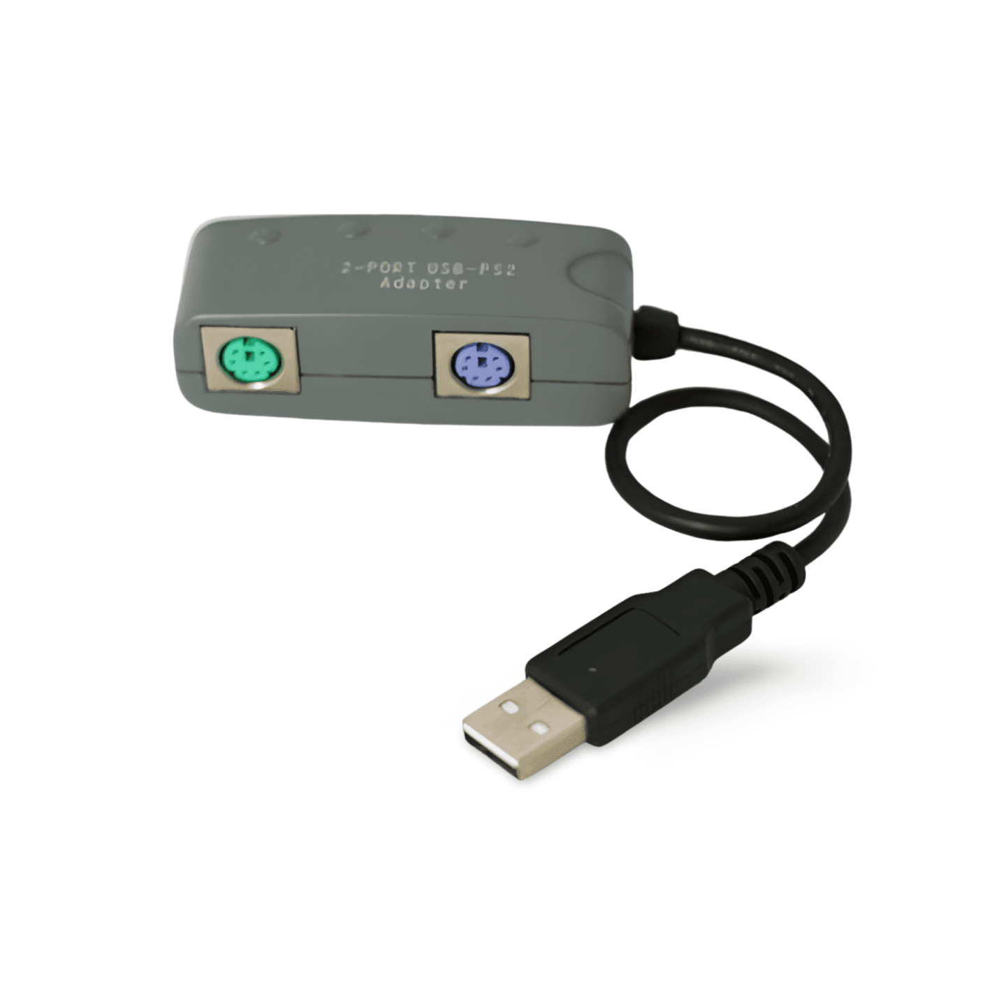 5in PS2 to USB for PS2 Keyboard and Mouse grey