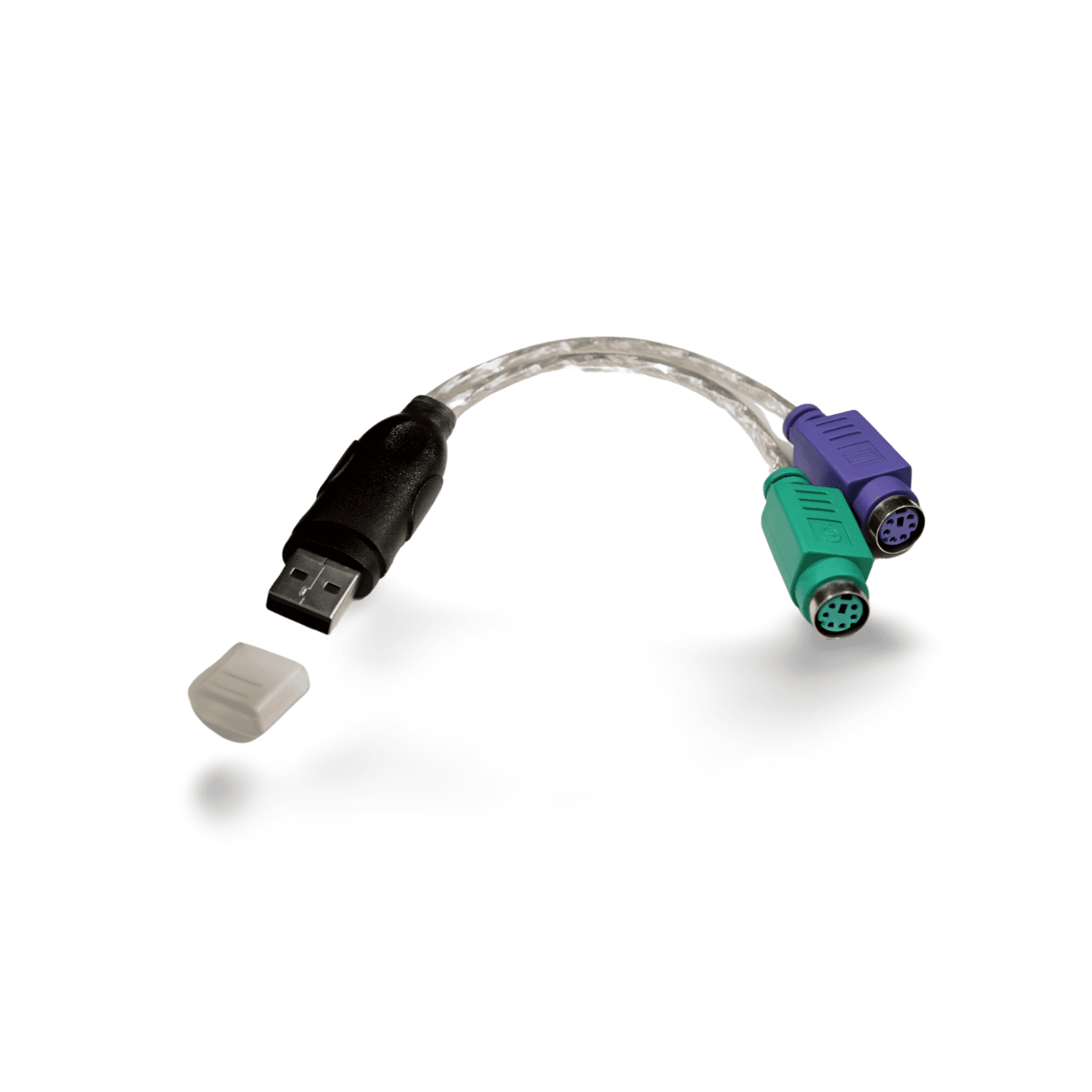 5in USB to PS2 KEYBOARD and PS2 Mouse silver