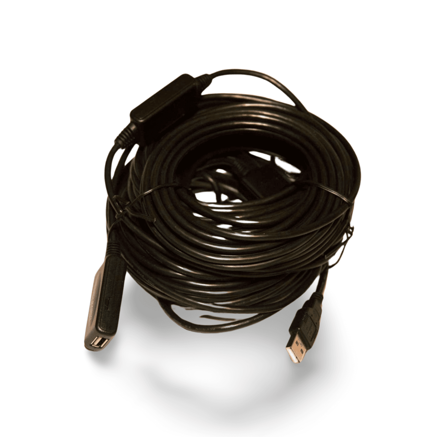 60ft Active USB 2.0 Extension Cable A Male to A Female black