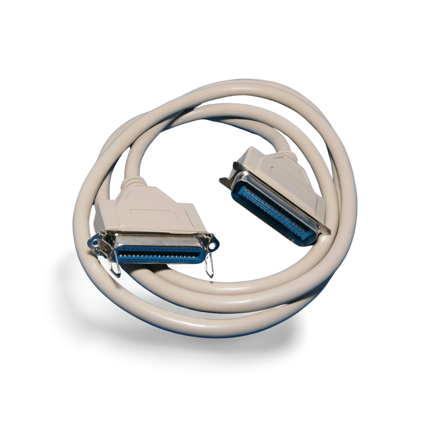 6ft Centronics Parallel Extension Cable CN36 Male CN36 Female beige
