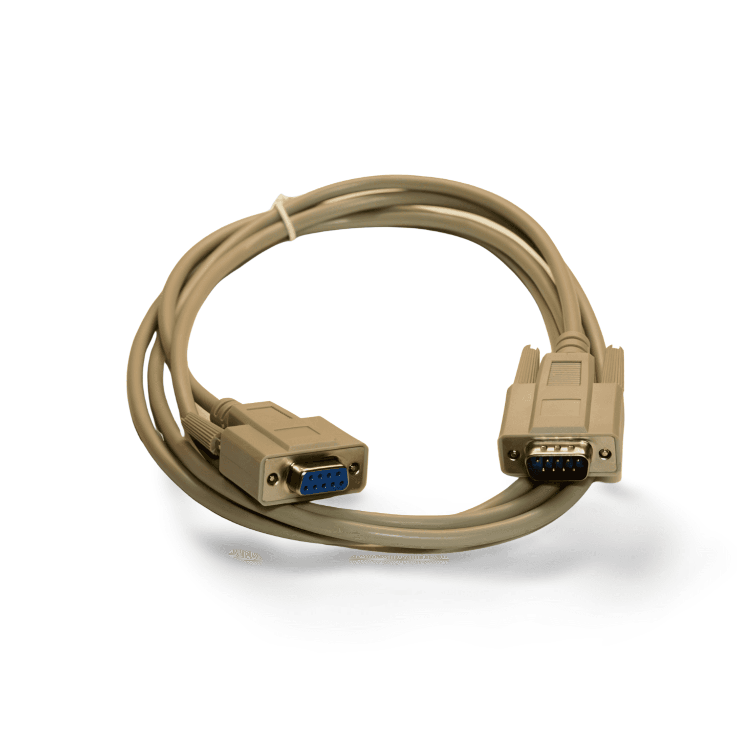 6ft DB9 Male to DB9 Female Serial Cable Extension beige