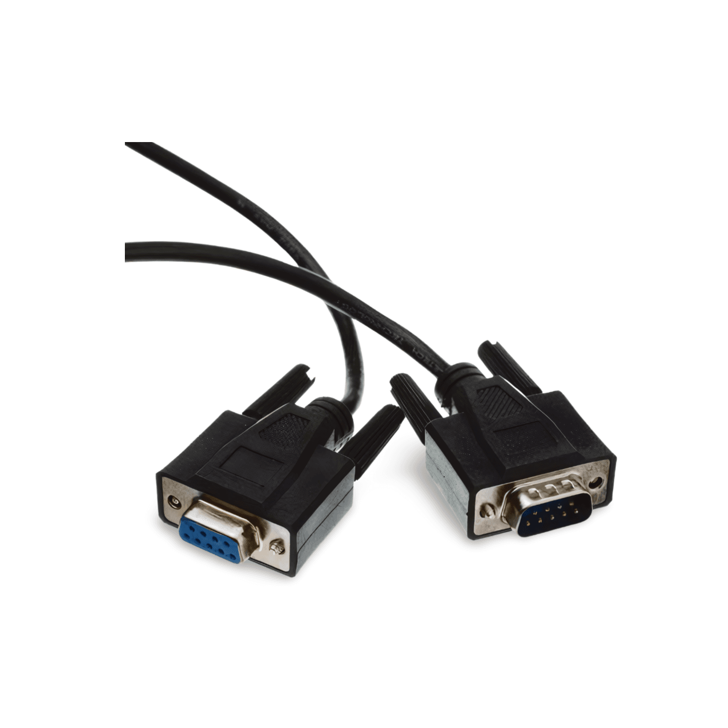 6ft DB9 Male to DB9 Female Serial Cable Extension black