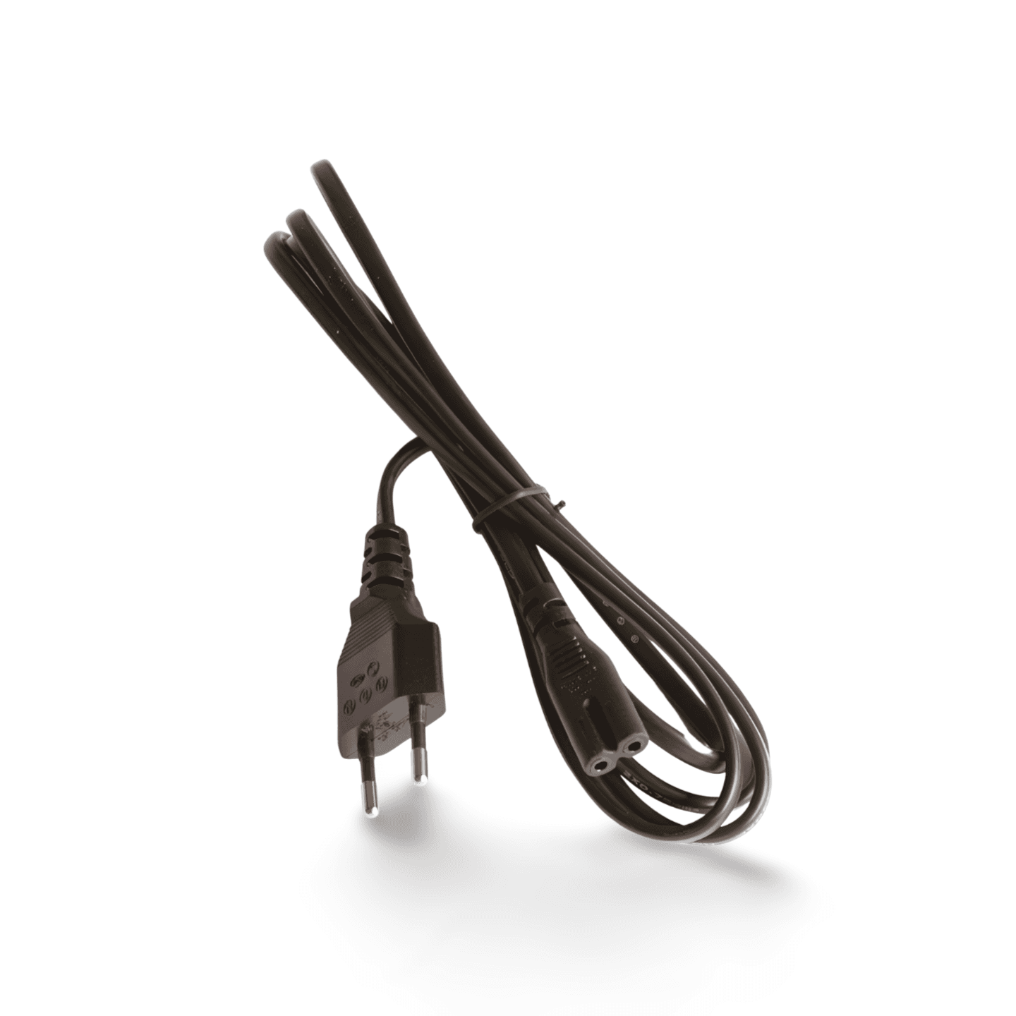 6ft EURO Power Cord Two Wire Binocular black