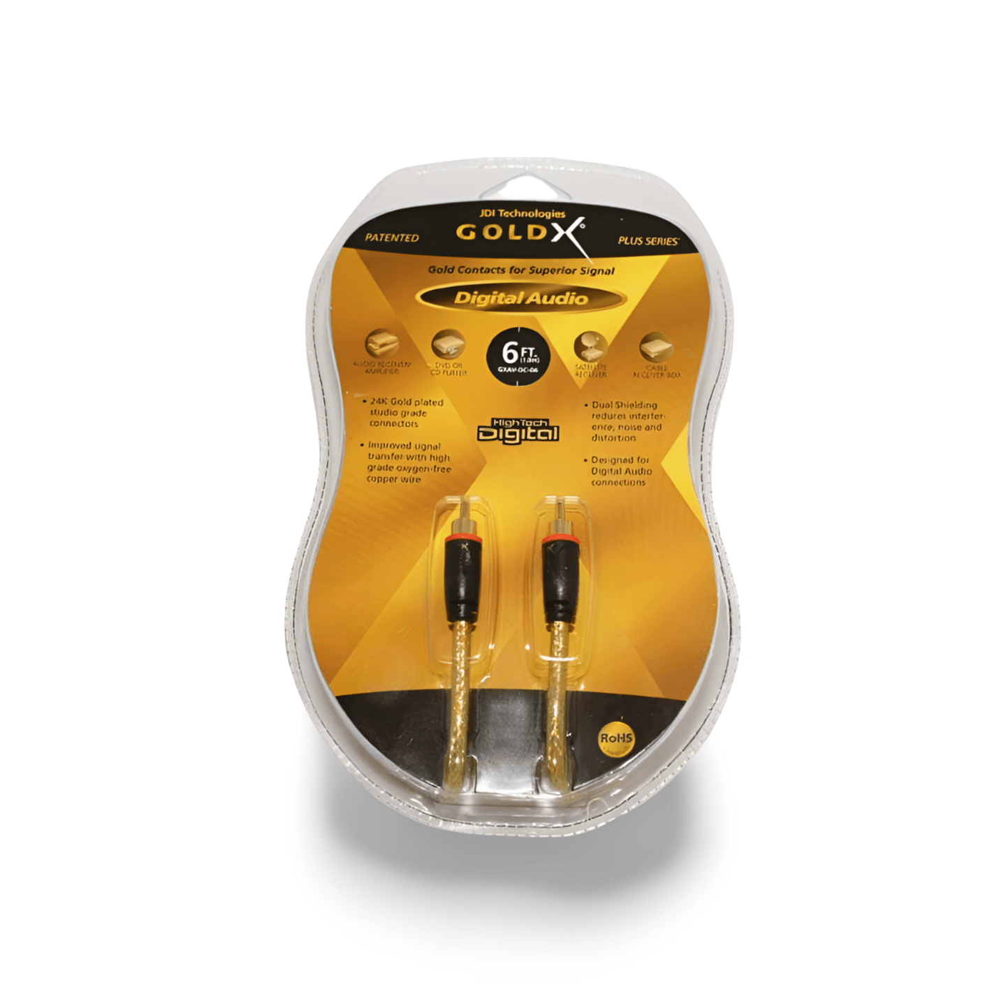 6ft GoldX Digital Audio High Performance Digital Cable - Gold