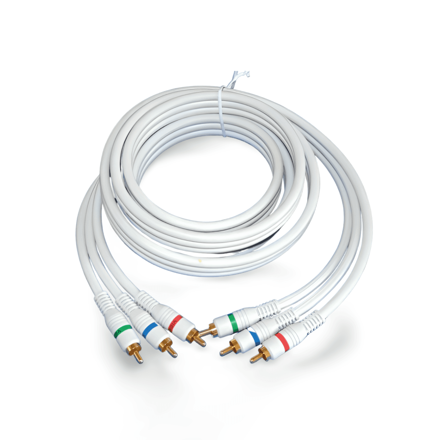 6ft HDTV Component Video Digital TV Triple RCA Shielded 3 white
