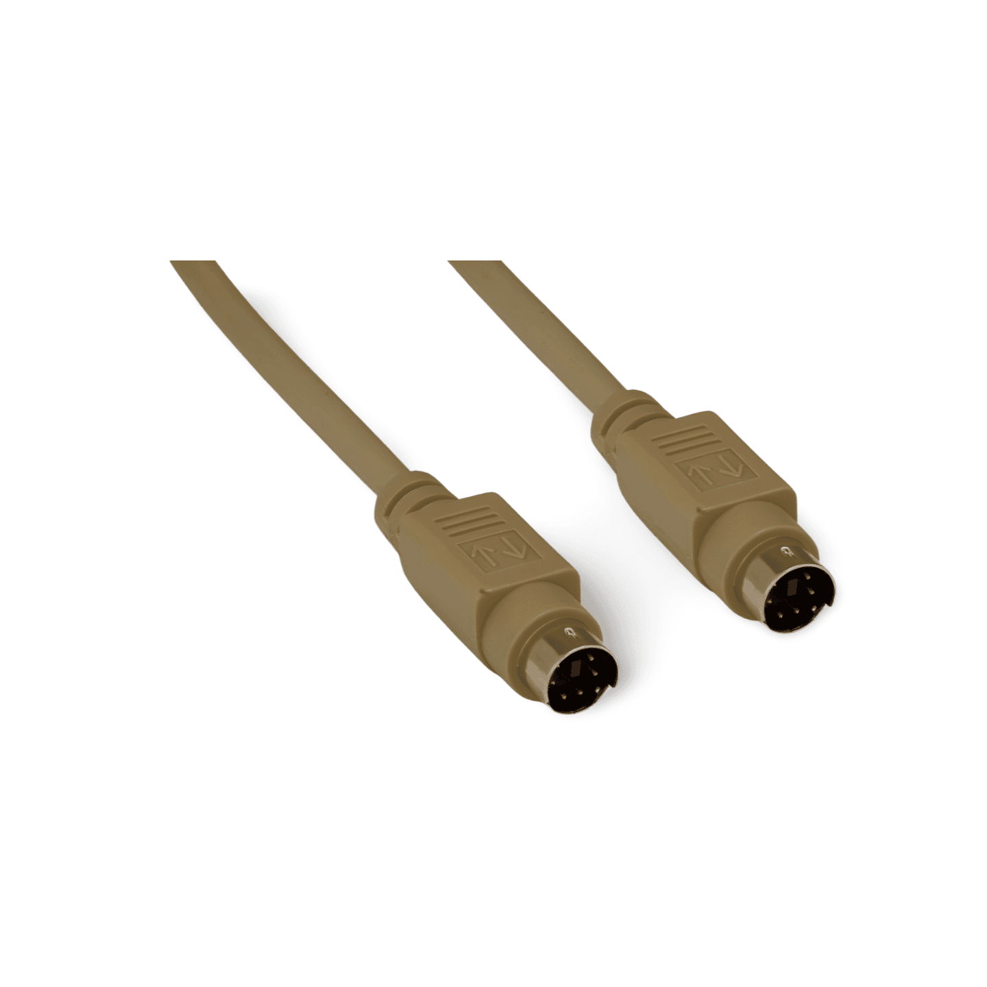 6ft Keyboard Mouse Cable Mini DIN6 Male to Male PS2 beige