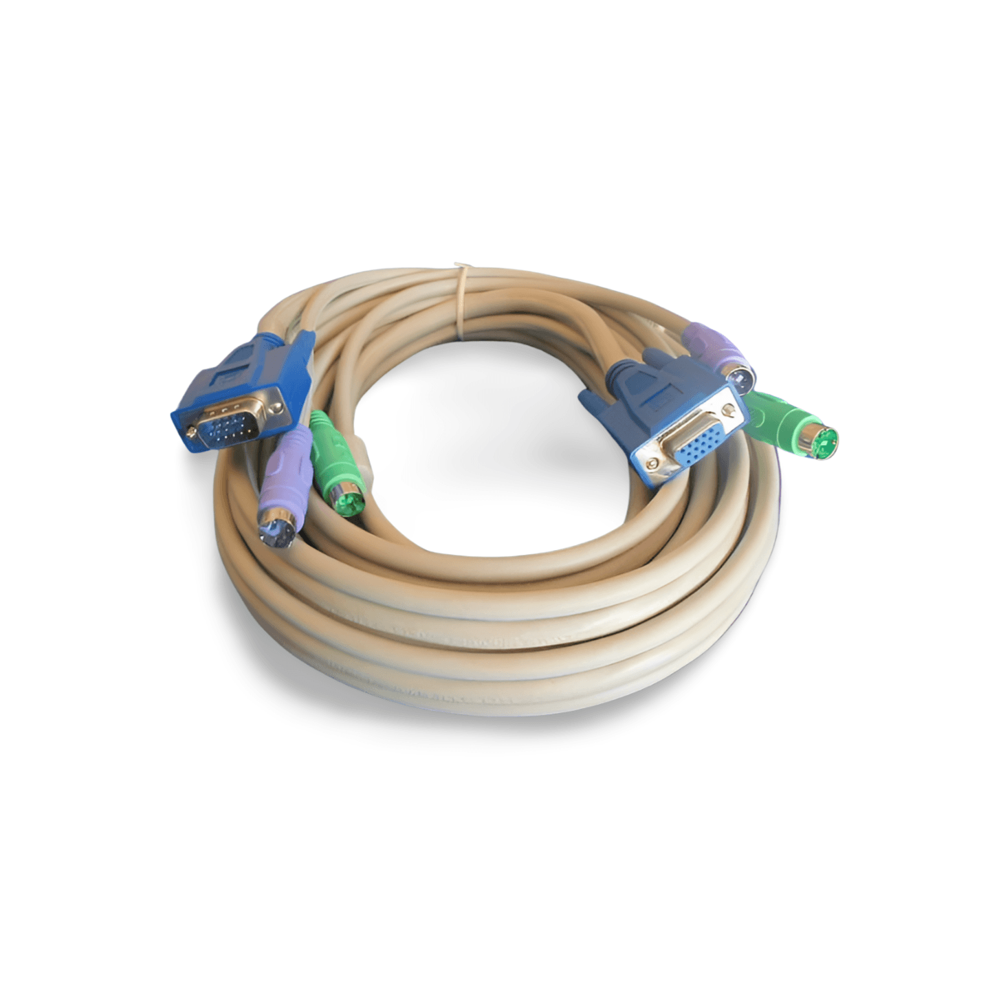 6ft KVM Video Cable HD15 Male to Female beige