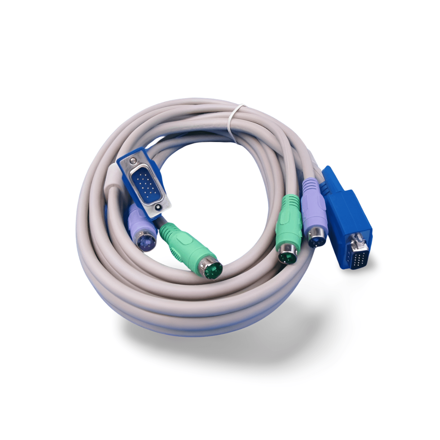6ft KVM Video Cable Male to Male beige