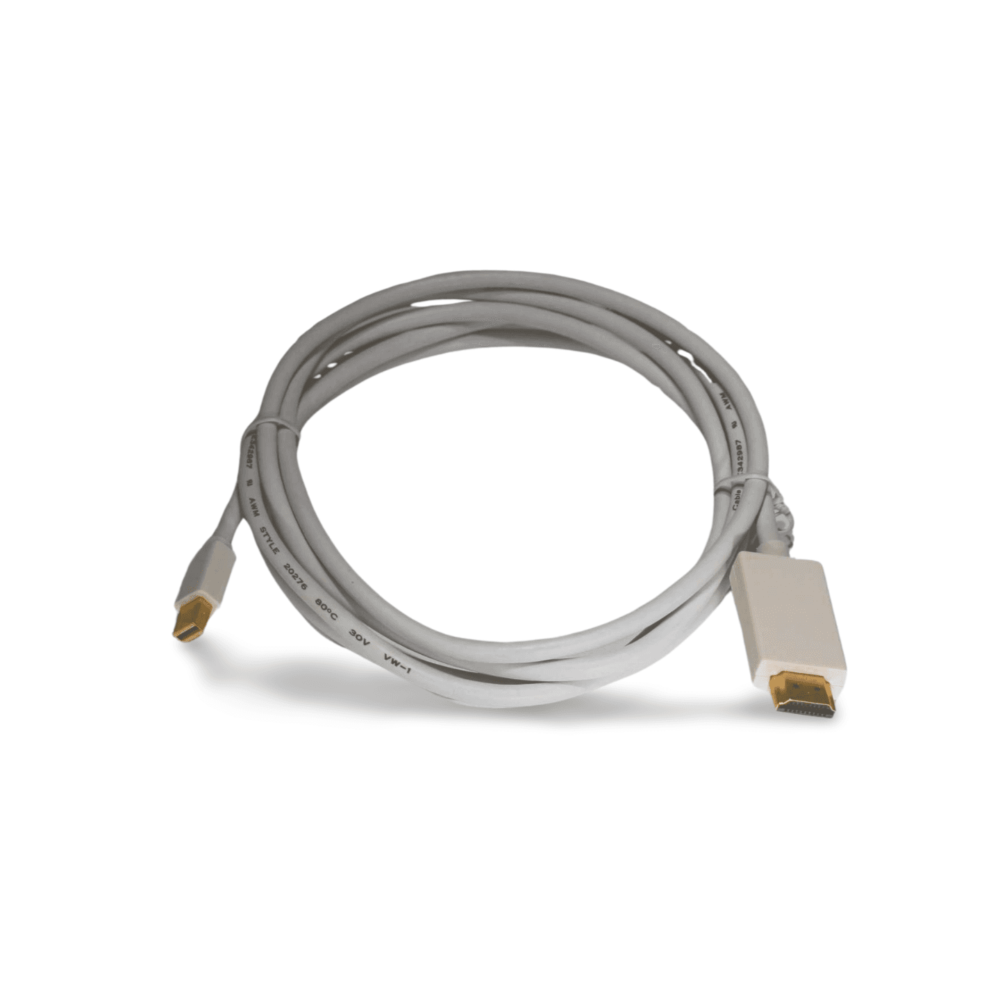 6ft Mini DisplayPort to HDMI Cable white