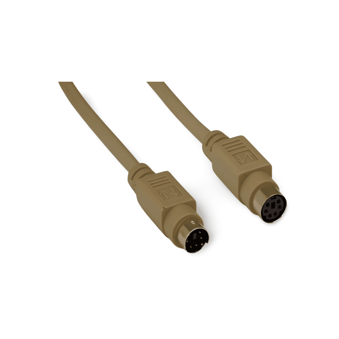 6ft PS2 Mouse Extension Cable Mini DIN 6 Male to Female beige