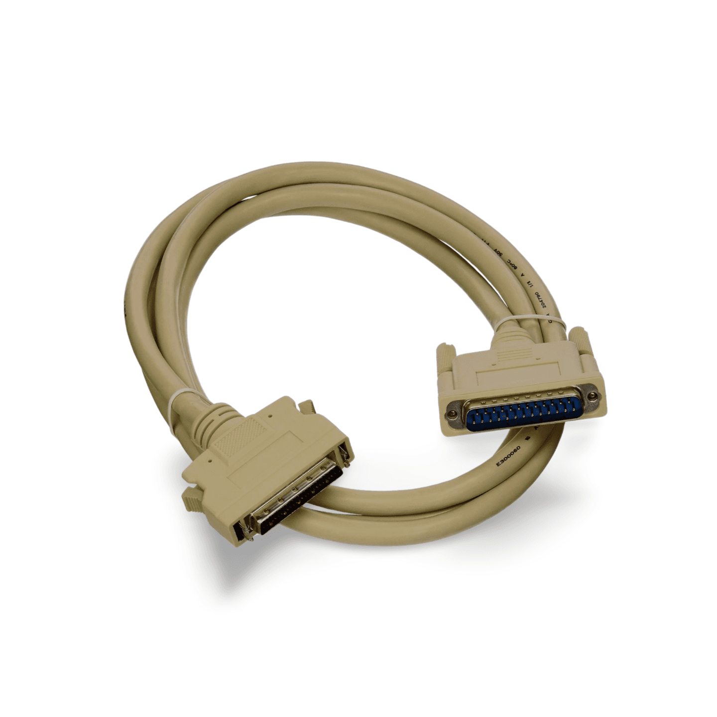 6ft SCSI II HPDB50 Male Latch to DB25 Male beige