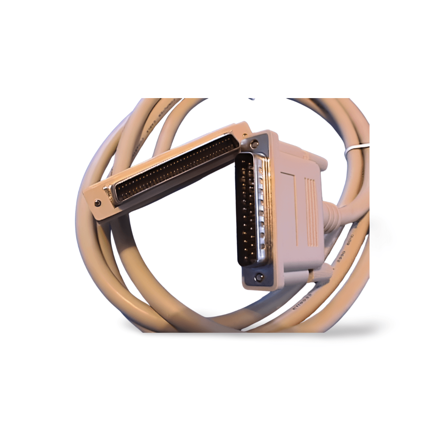 6ft SCSI III HPDB68 Male TS to DB25 Male Cable beige