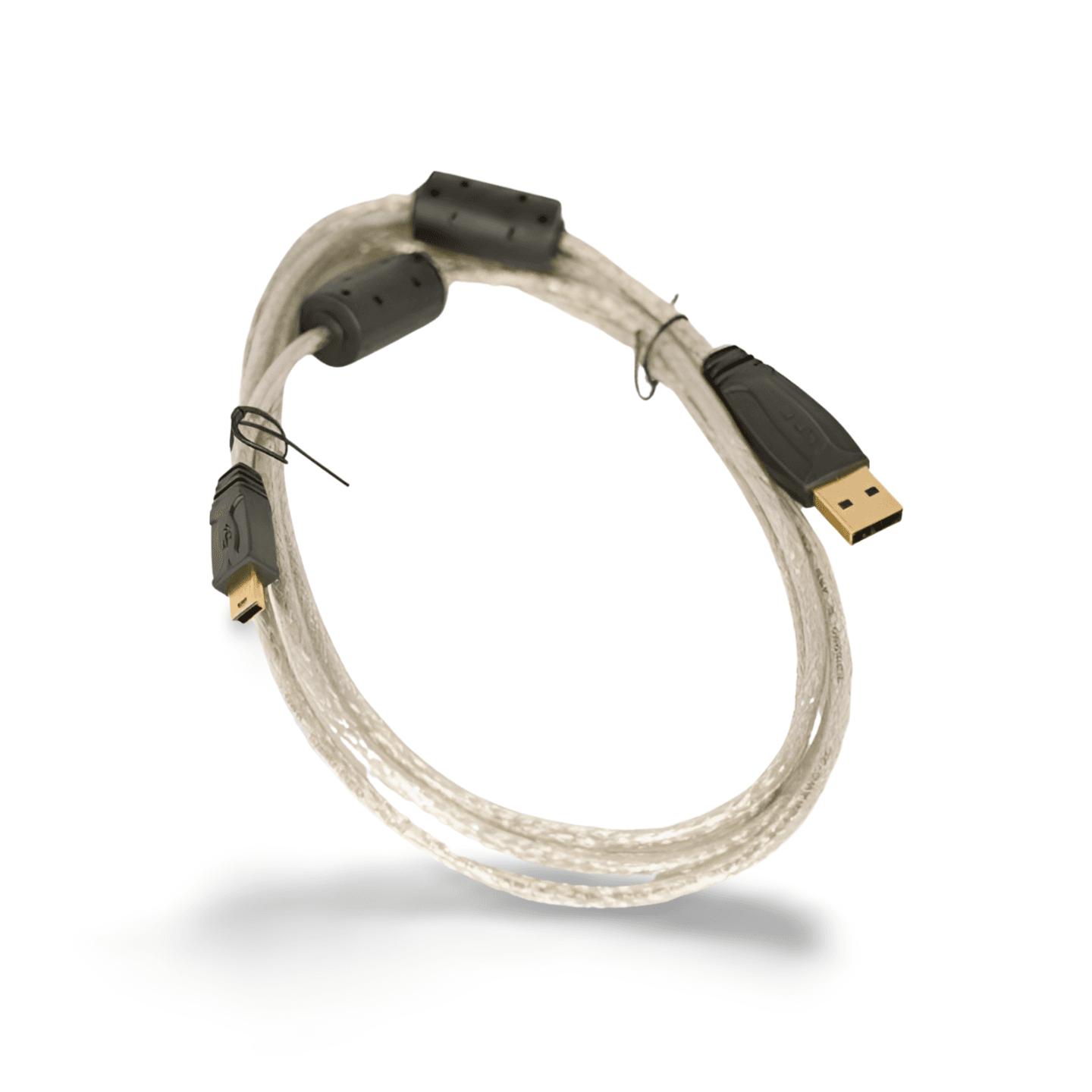 6ft USB 2.0 Charge and Sync Cable Mini B 5 Wire (D1FS) silver