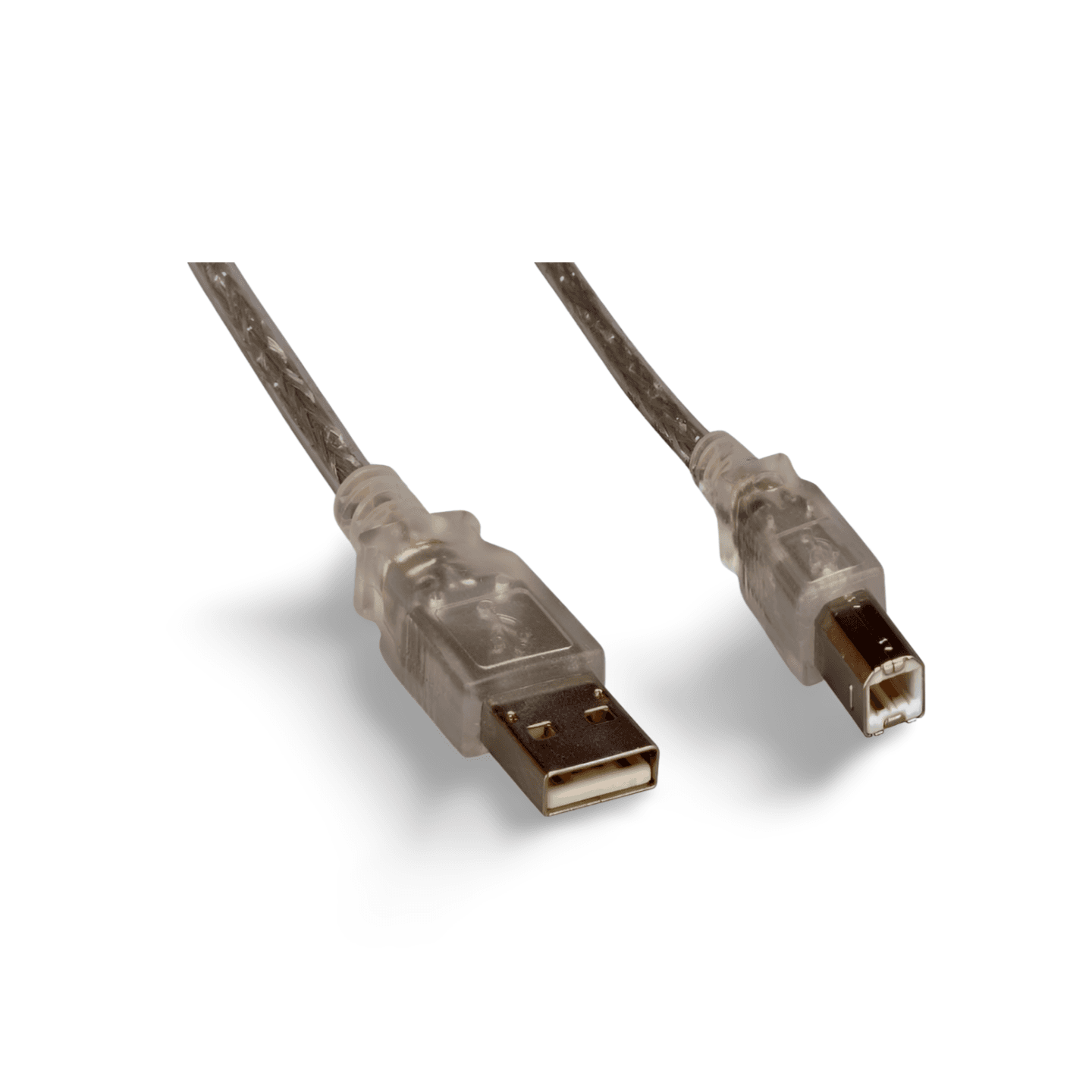 6ft USB 2.0 Computer Cable Type A Male to Type B Male silver