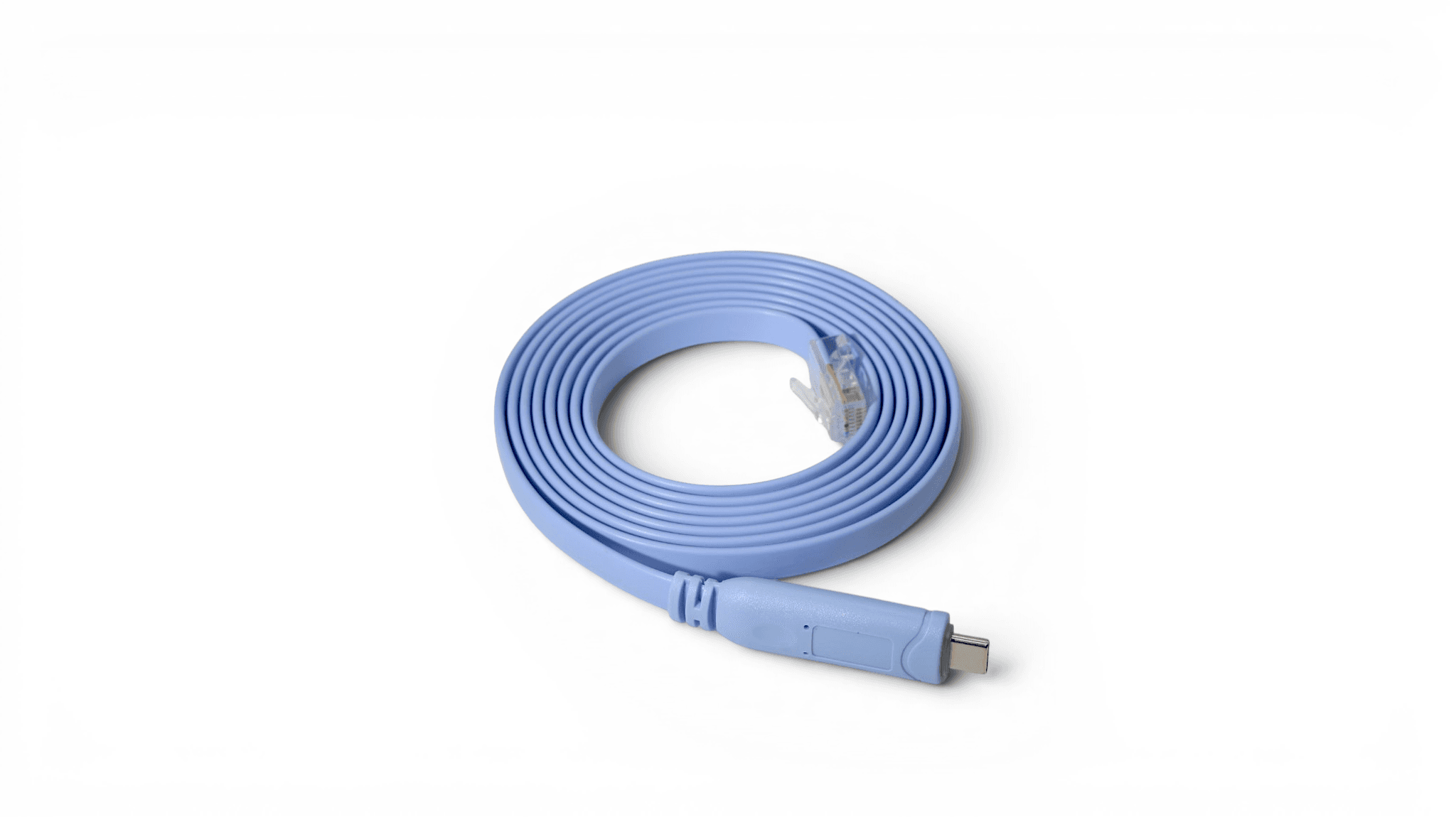 6ft USB-C to RJ45 Cisco Console Cable FTDI Serial - Cisco-blue