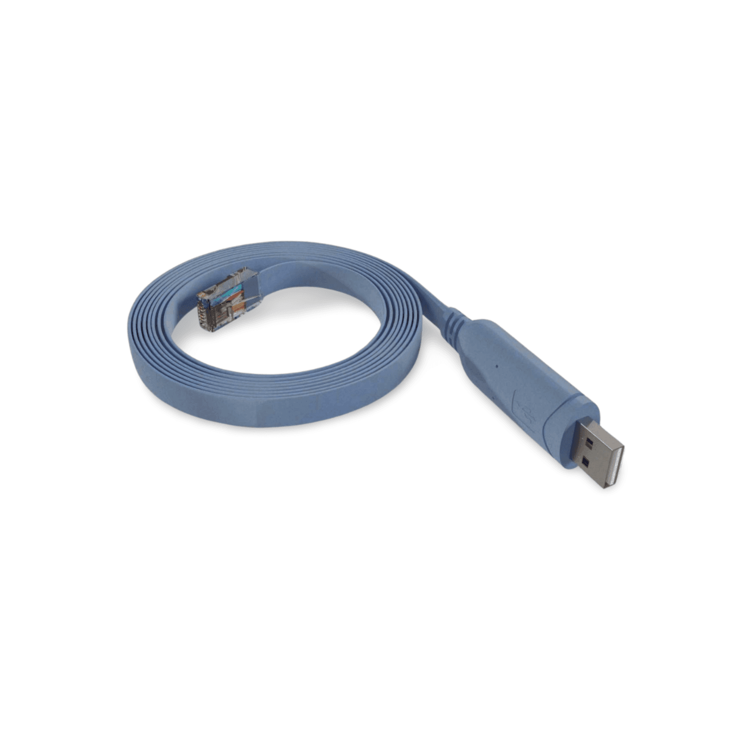 6ft USB to RJ45 Cable Cisco Router Console Serial FTDI - Blue