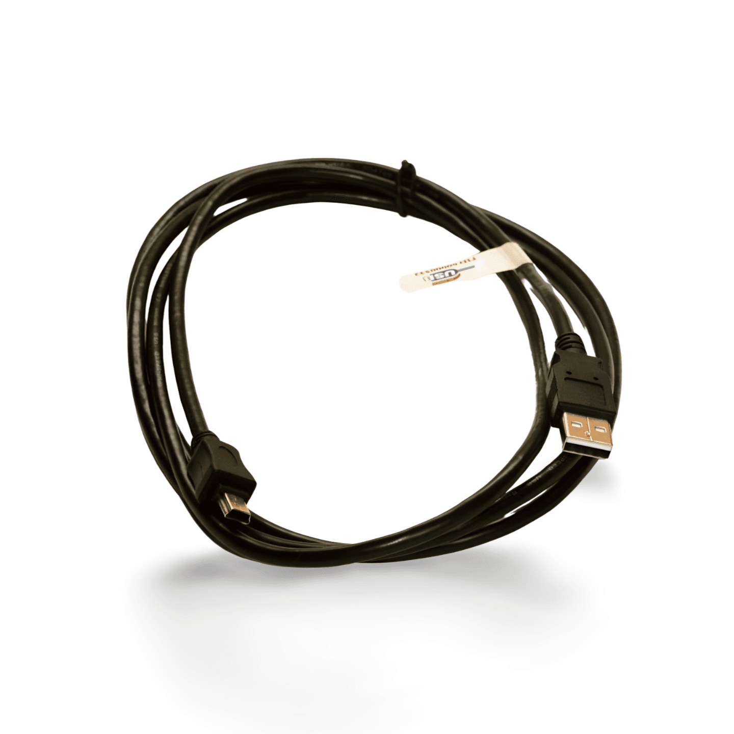 6ft USB Type A to Mini B 5 Pin Cable black