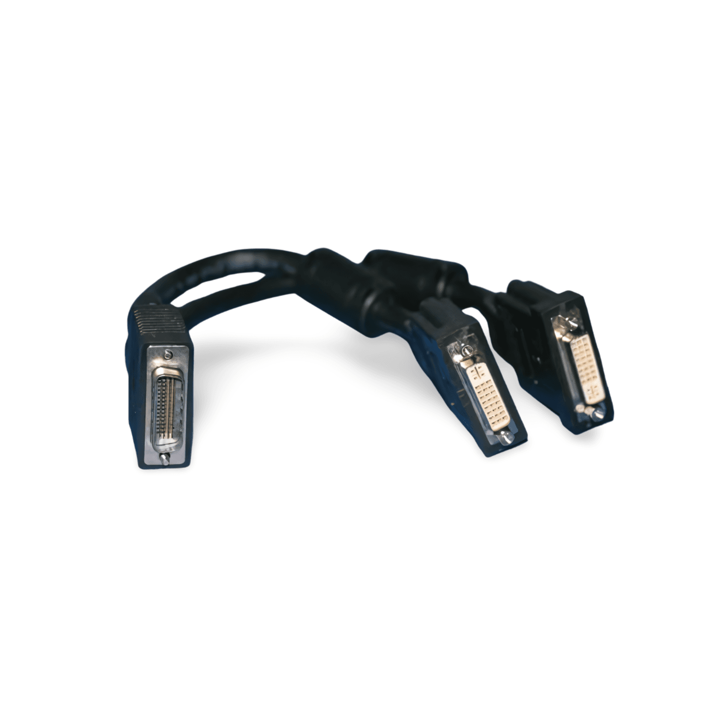 6in Dell DMS-59 Dual DVI Y-Splitter Cable H9361 - Black