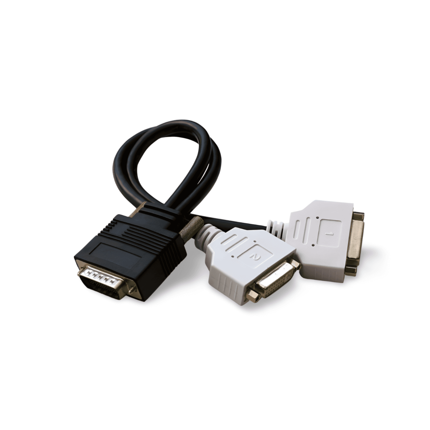 6in LFH-59 DMS-59 to Dual DVI Cable NVIDIA-PNY-DELL-HP - Black