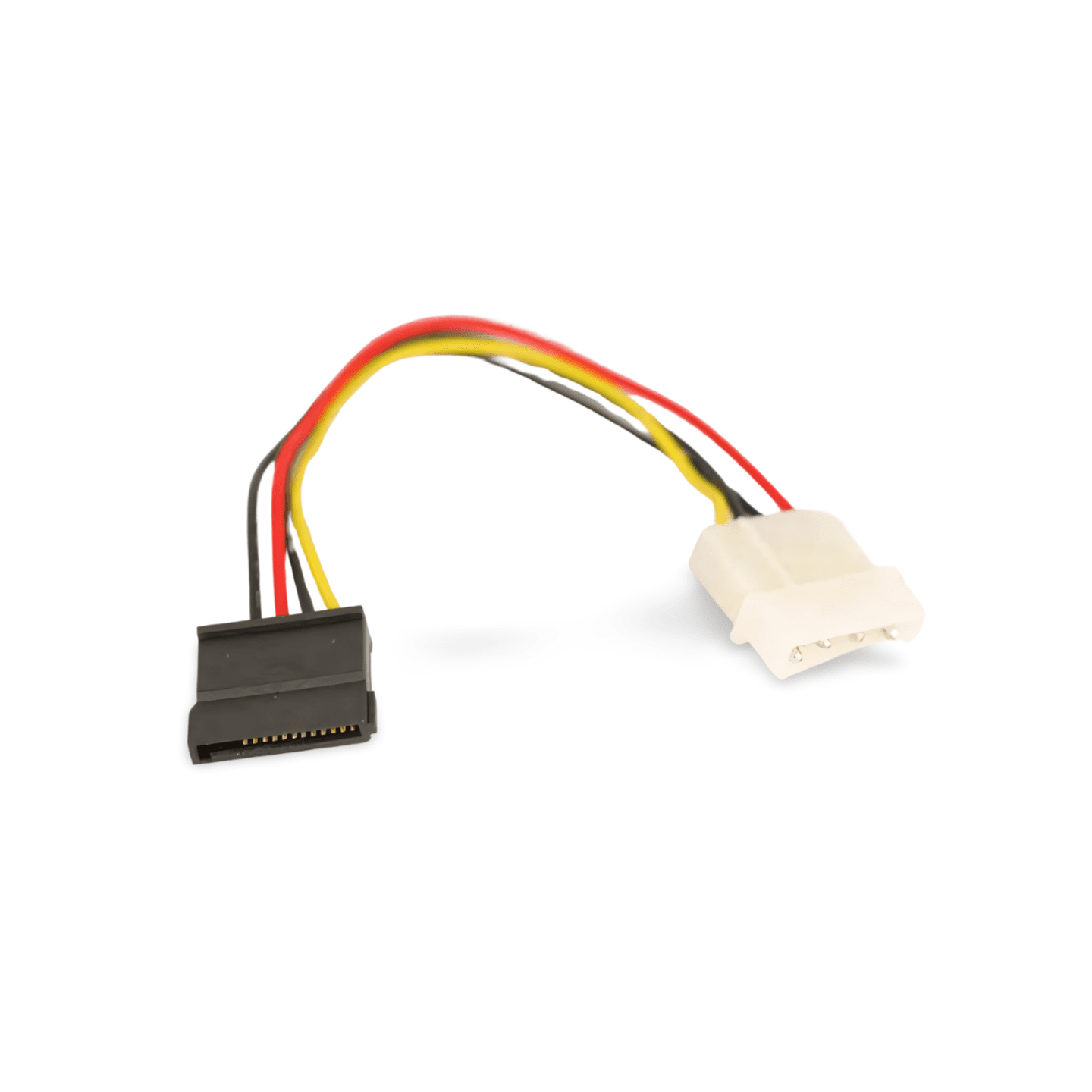 6in SATA Power Cable Connector 4 Pin Molex to 15 Pin multi