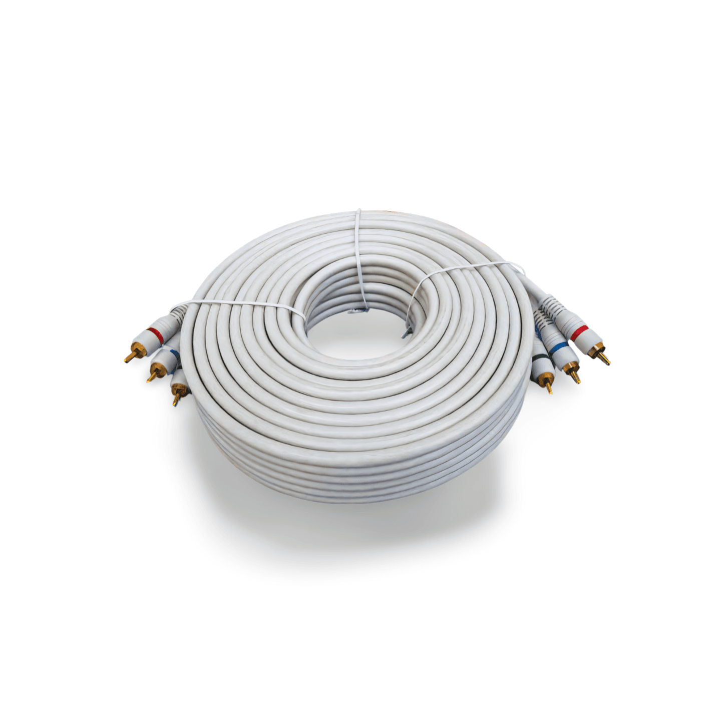 75ft HDTV Component Video Digital TV Triple RCA Shielded 3 white
