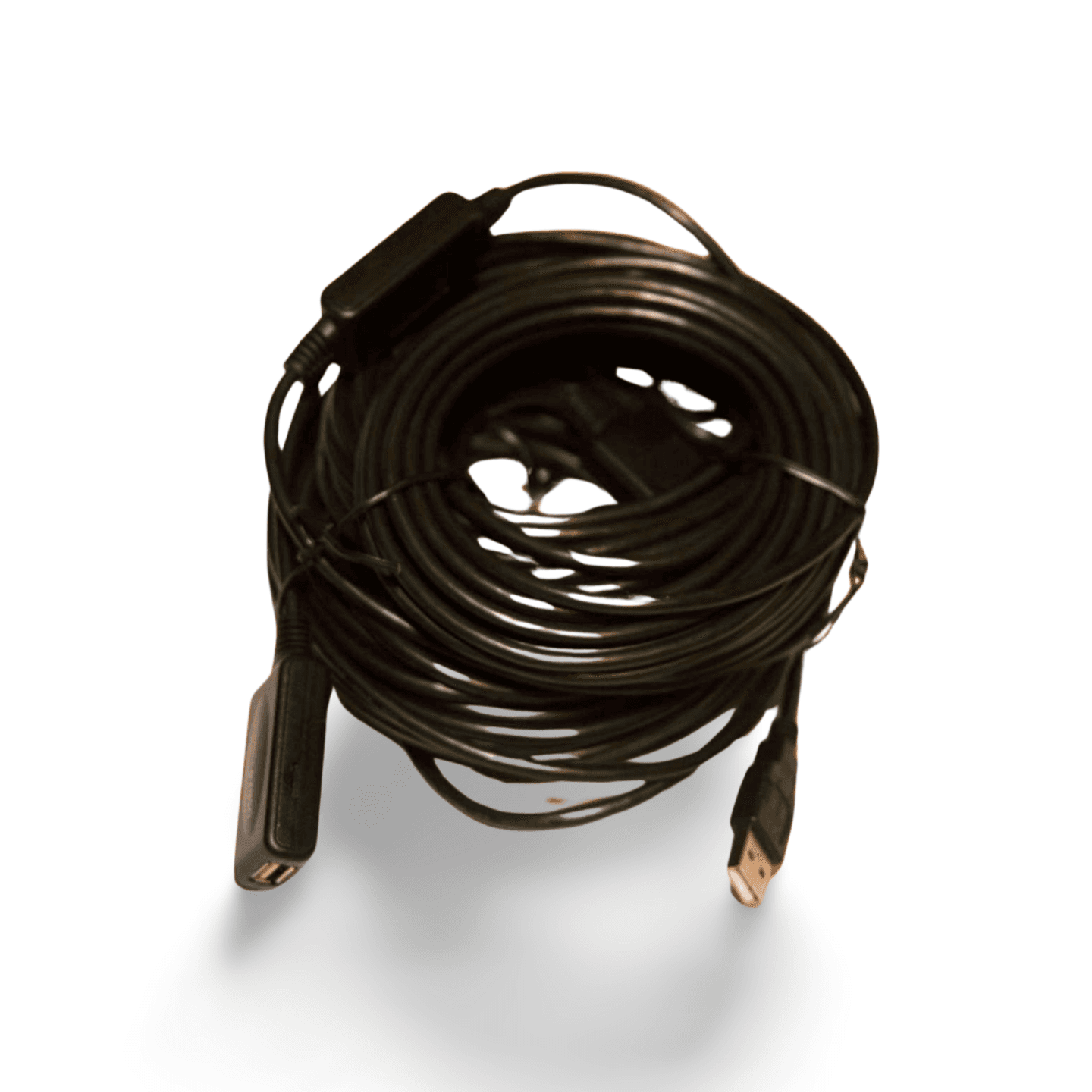 80ft Active USB 2.0 Extension Cable A Male to A Female black