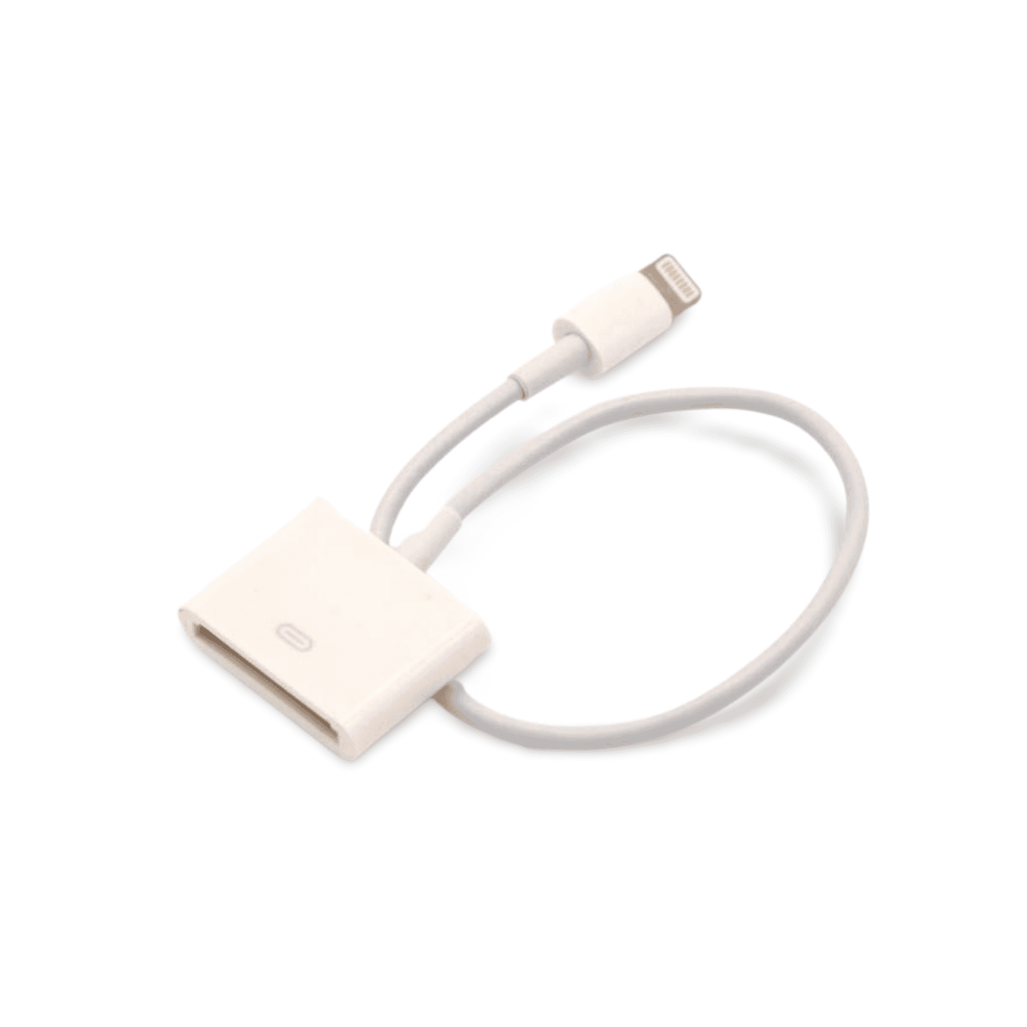 8in IPhone Lightning to 30Pin Adapter DockPort for Apple - White