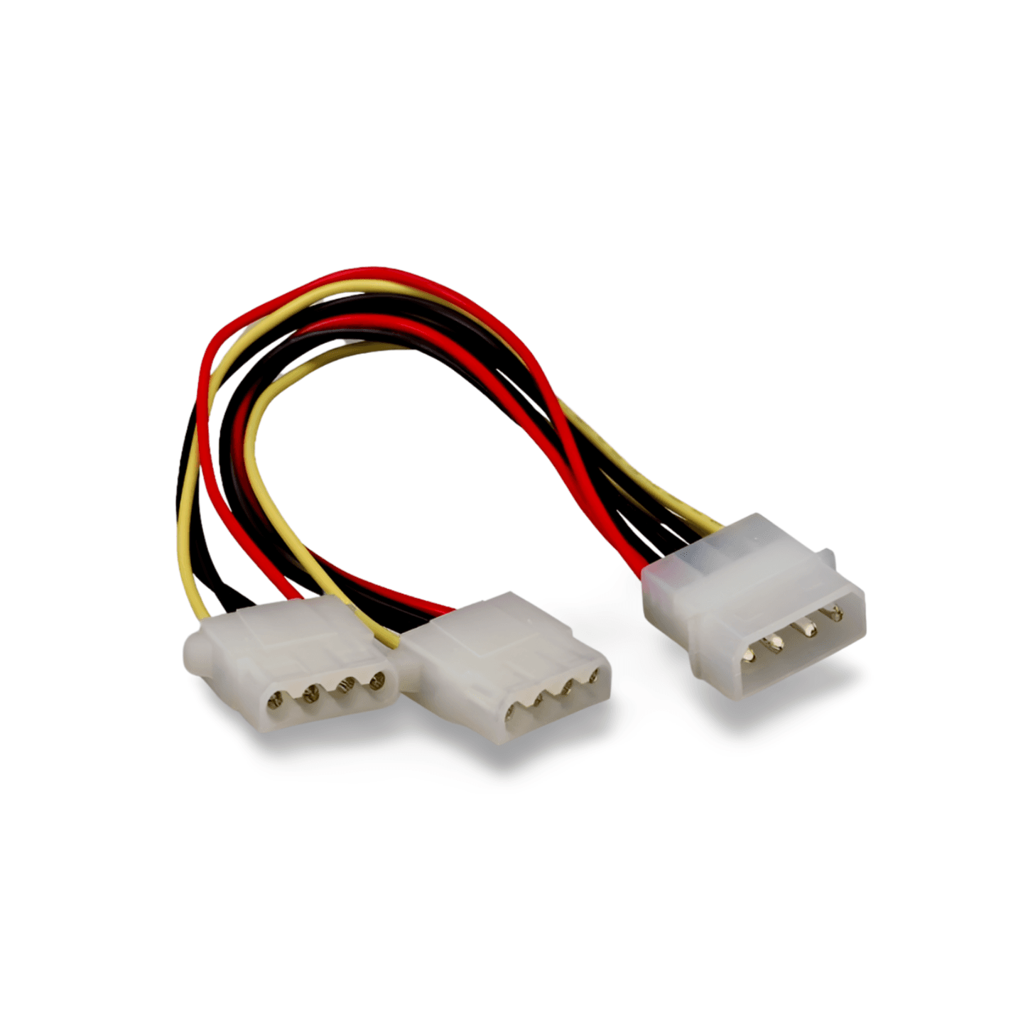 8in Power Cable Y 5.25 to 2 5.25 black