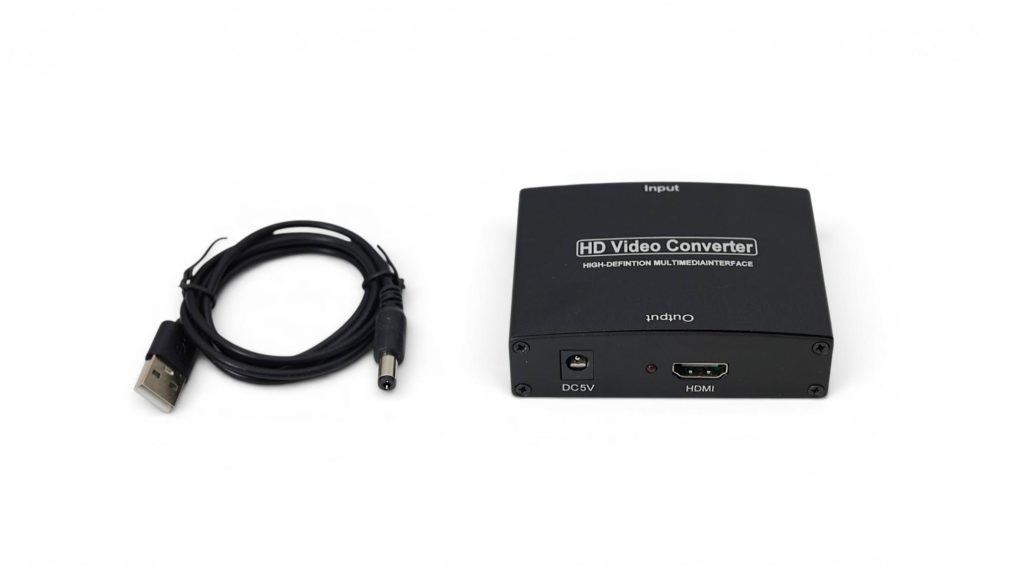Component to HDMI Scan Converter YPbPr-HDMI - Black