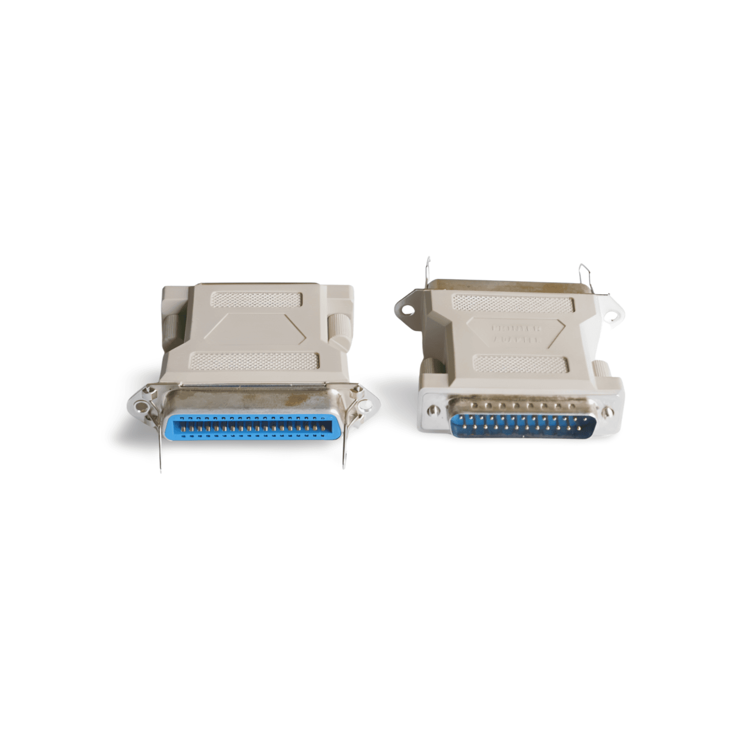 DB25 Male to CN36 Female Molded Shielded Adapter Parallel to Centronics Cable beige