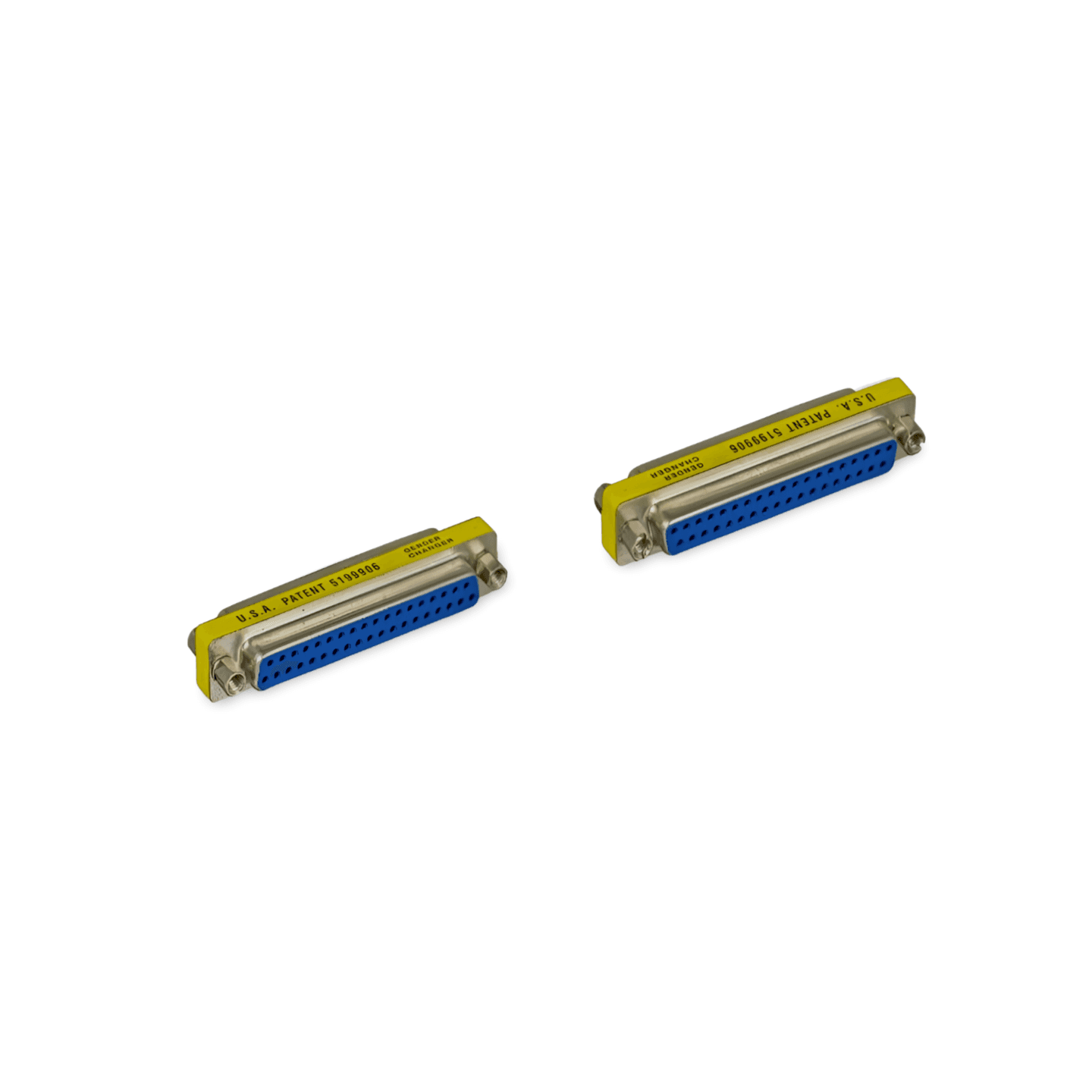 DB37 Slimline Gender Changer Female to Female Adapter - Silver