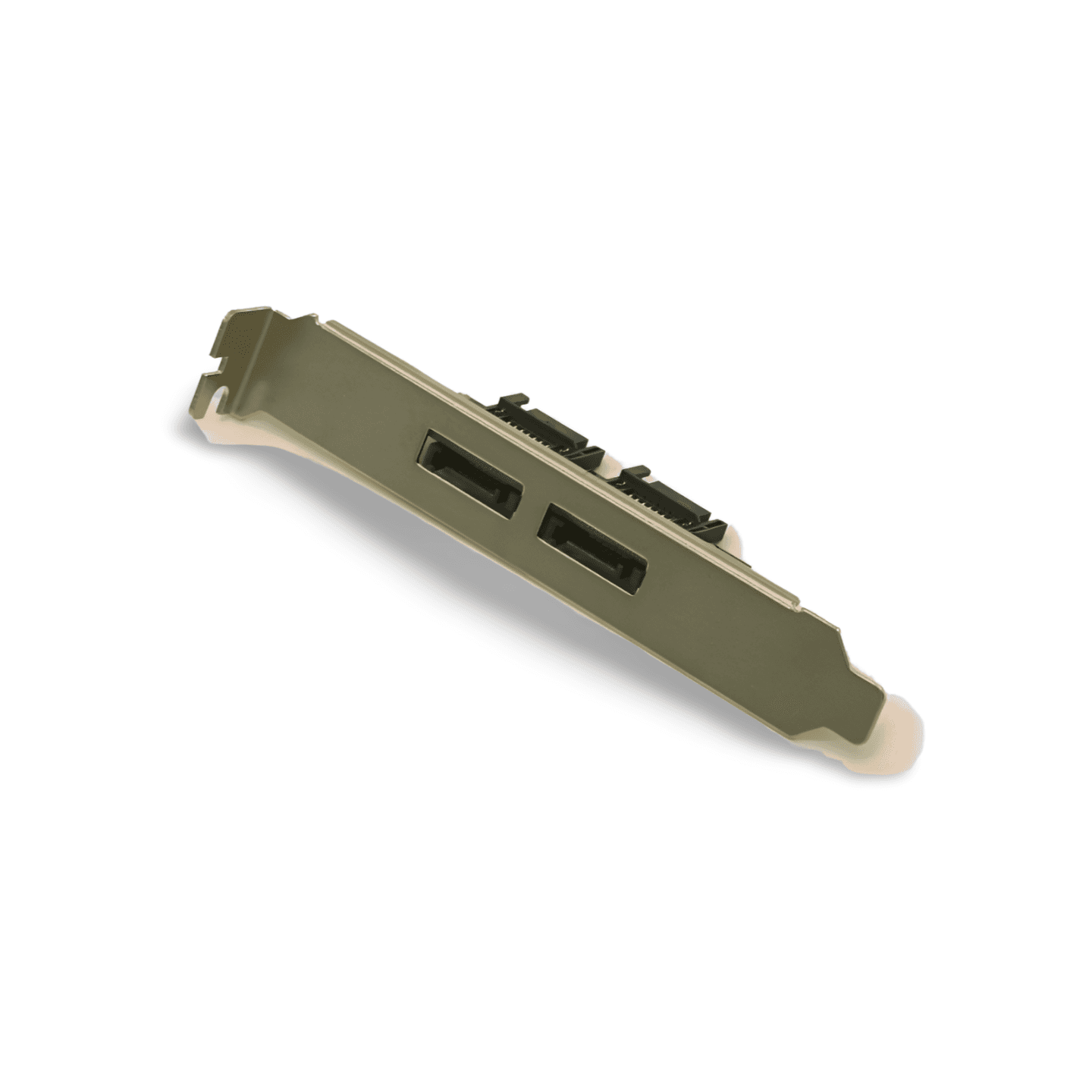Dual Port L Type Internal to L Type External Sata Bracket SATA2ADT A3 silver