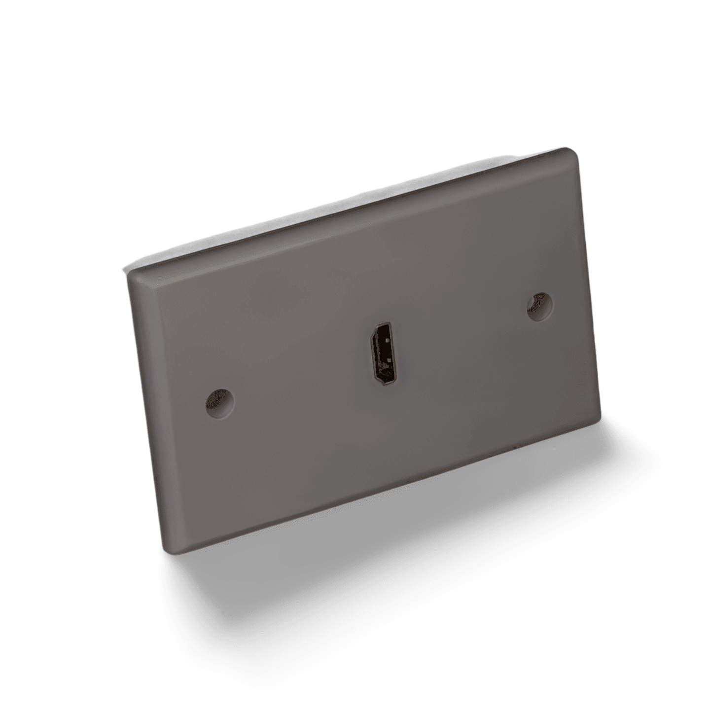 HDMI Wall Plate 1 Port Decora white