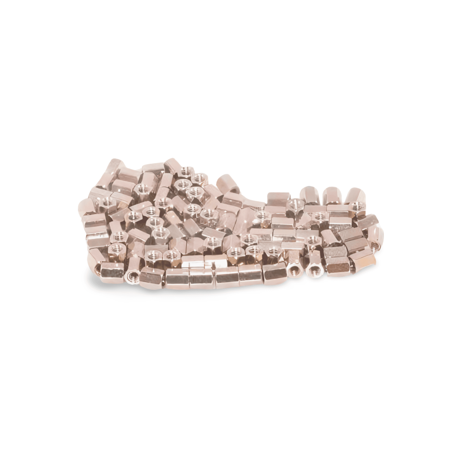 Hex Nut 4 40 Cable Connecting Nuts 100 Pack 5.9mm silver