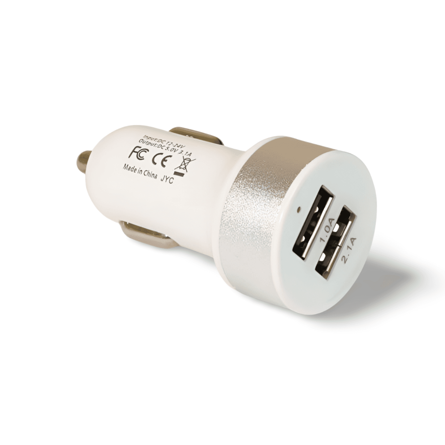 iPad Car Charger Power Adapter USB 5 Volt 2.1 Amps - White