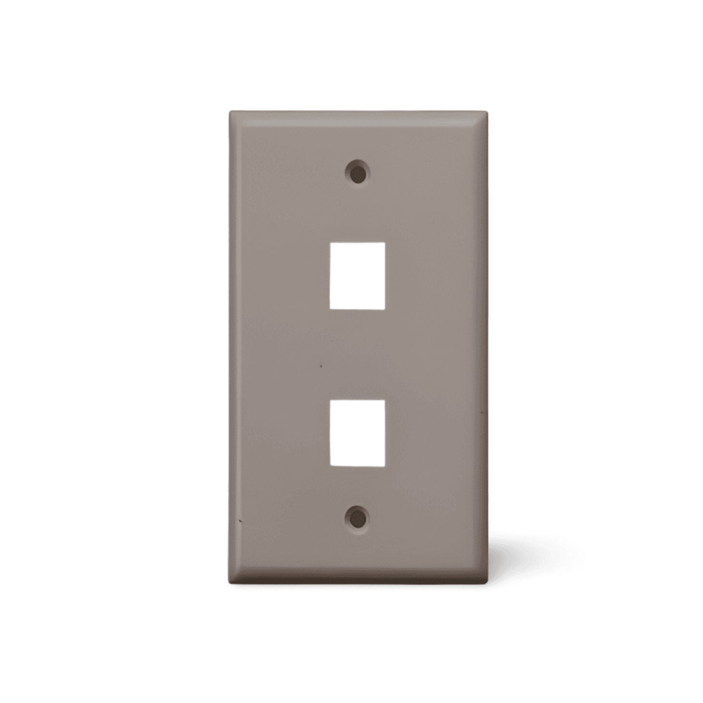 Keystone Wall Plate 2 Hole white