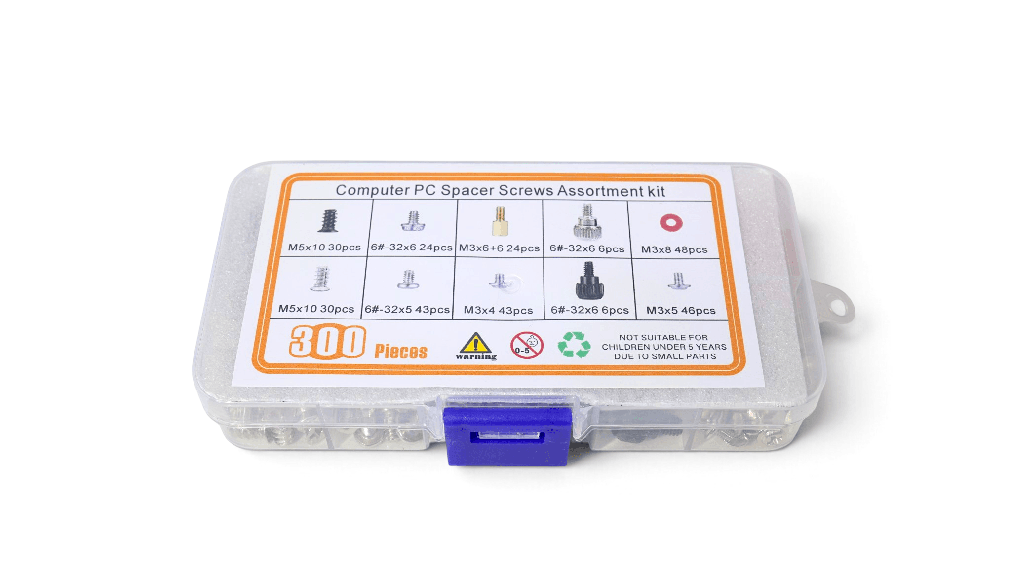 PC Hardware Mounting Kit with Spacers and Speed Screws - Multi