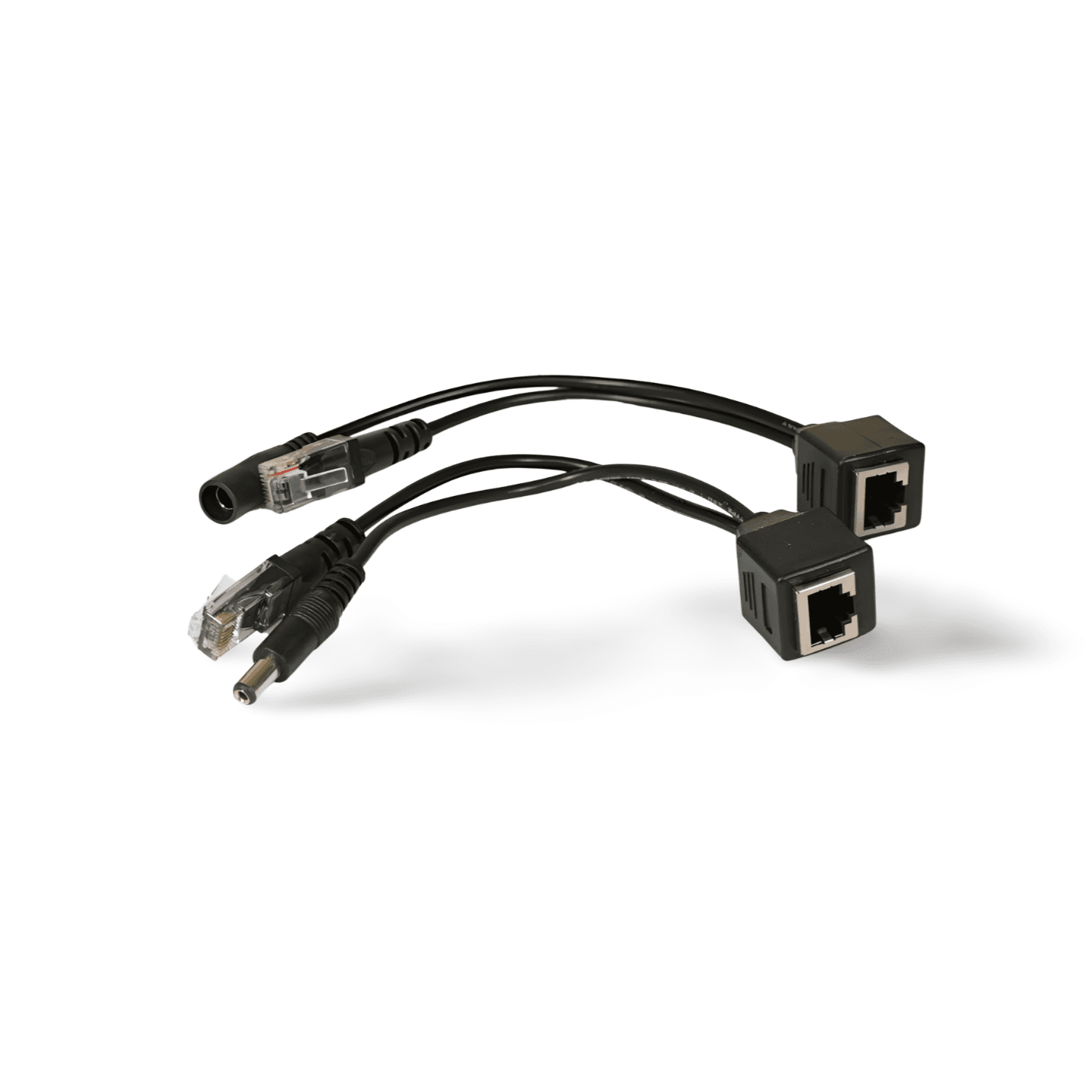 Power over Ethernet Passive PoE Adapter Injector Splitter Kit 5 12 24 48 Volt - Black