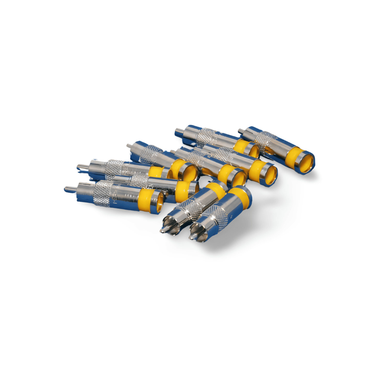 RCA Compression Connector RG6 PermaSeal II 10 Pack silver