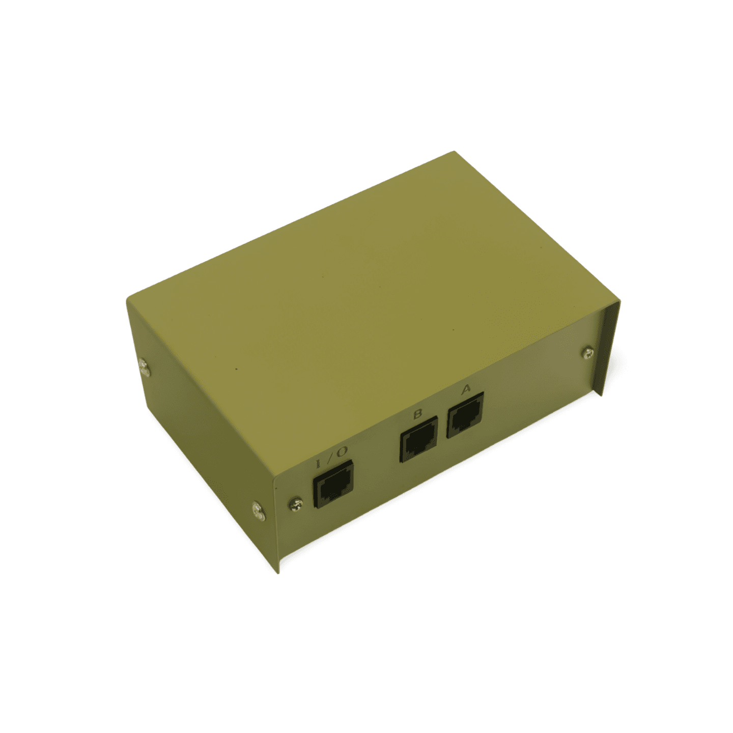 RJ45 AB 2 Way Switch Box Rotary Manual Network Disconnect beige