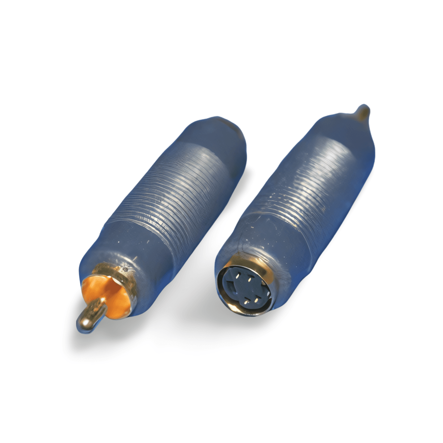S Video 4 Pin MiniDin Female to RCA Male Adapter black