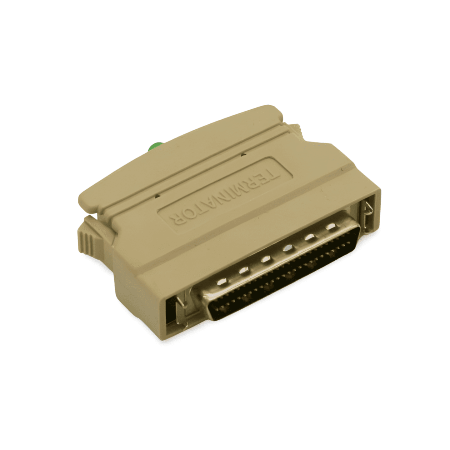 SCSI II Terminator External HPDB50 Male Active SCSI 2 HD50 50 Pin beige
